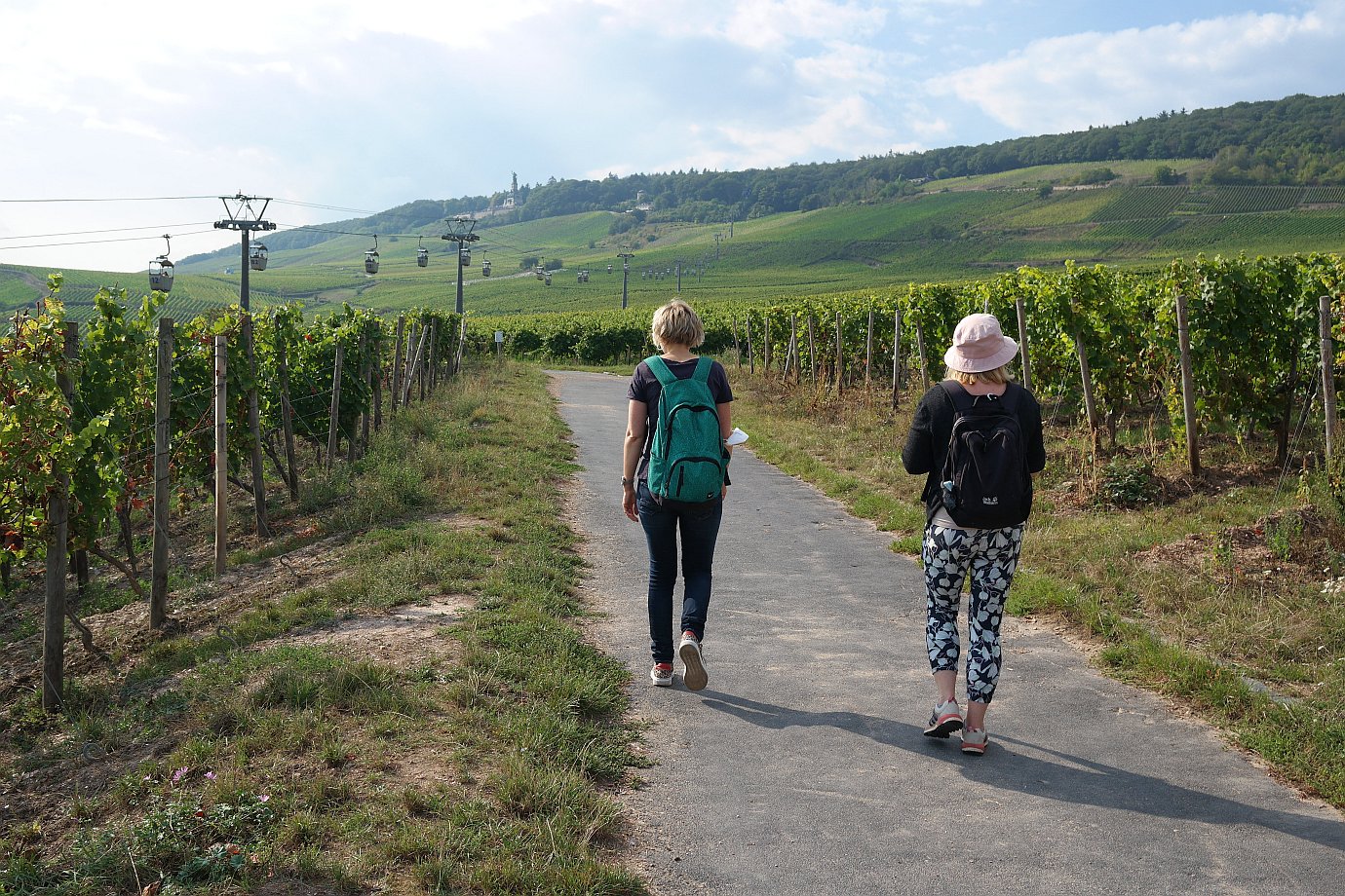 Weinwander-Freundinnen in Rüdesheim