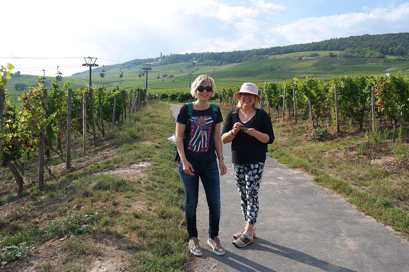 Weinwander-Freundinnen in Rüdesheim